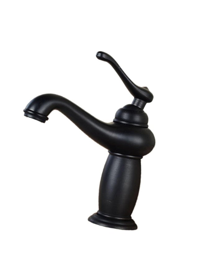 واي دي خلاط حوض حمام فاخر بتصميم عتيق، بمقبض ذراع واحد، مصنوع من النحاس الصلب، صنبور منحني عتيق للحوض، تصميم متين مقاوم للصدأ وموفر للمياه للمنازل الحديثة - Image 4